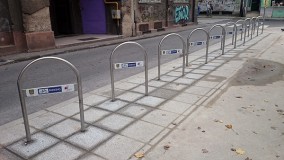 New bicycle parking spot installed in the center of Sarajevo