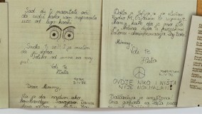 The exhibit, “War Diaries – Testimonies and Journals about Life”, is now open